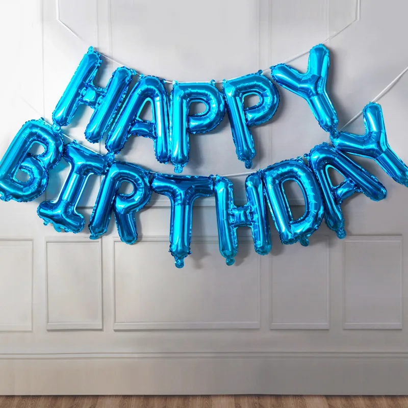 Alles Gute zum Geburtstag Luftballons 16 Zoll Happy Birthday Folienballons Set für Geburtstagsfeier Deko Babyparty Kinderparty Zubehör – Detail 5