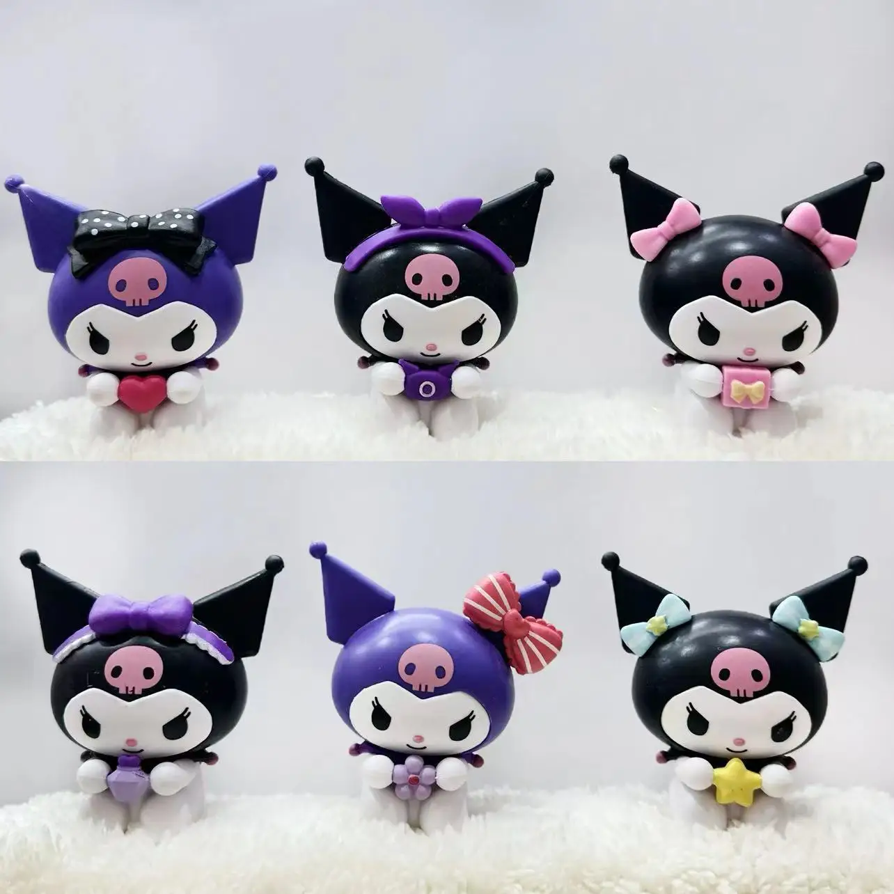 

Фигурки героев аниме Sanrio Kuromi, куклы мимелоди, милые Мультяшные Киберспорт, украшения для комнаты, настольные подарки