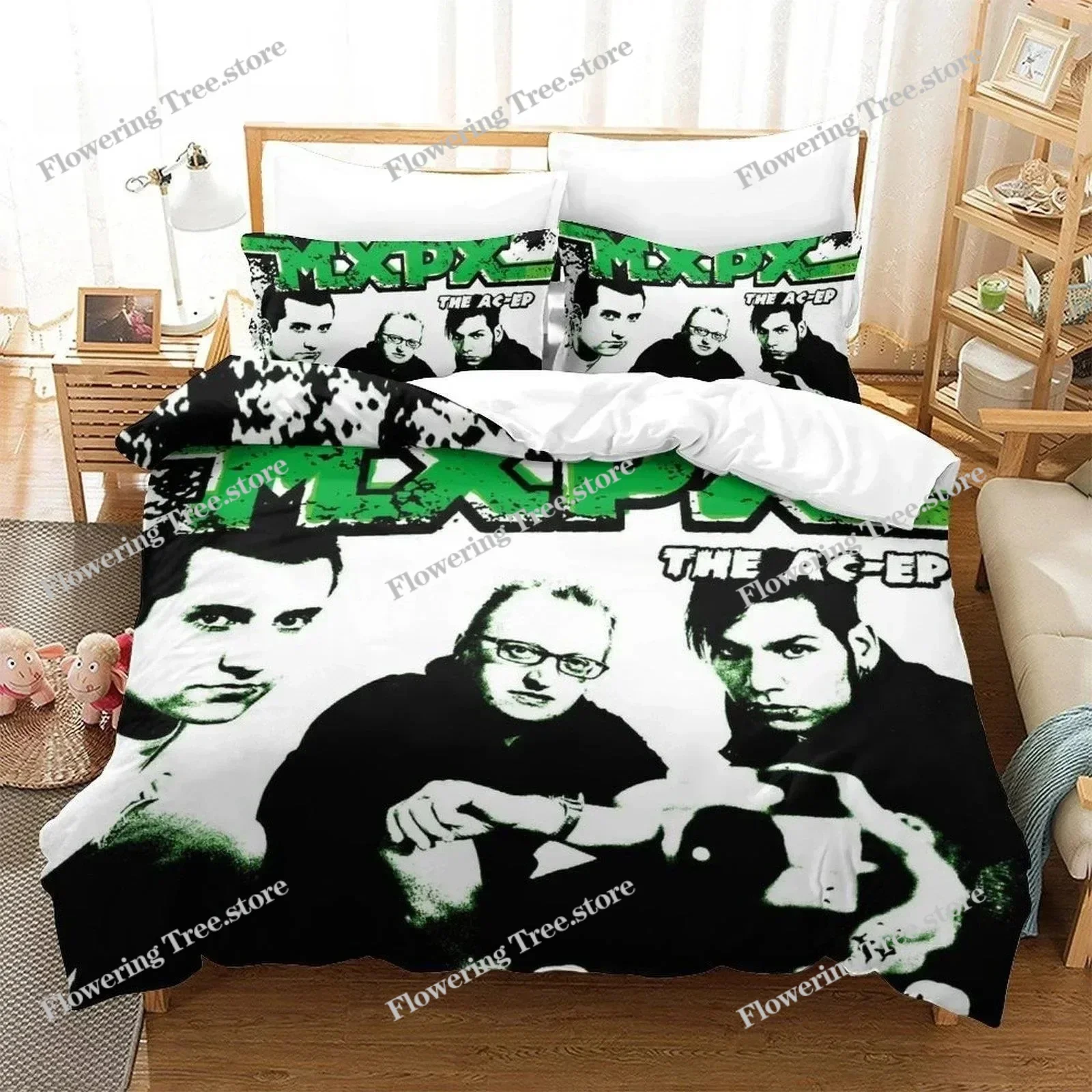 3D Printed Rock music Mxpx Bedding Set Single Twin Full Queen King Size Bed Set Adult Kid Bedroom Duvet cover Sets Home Textiles 5