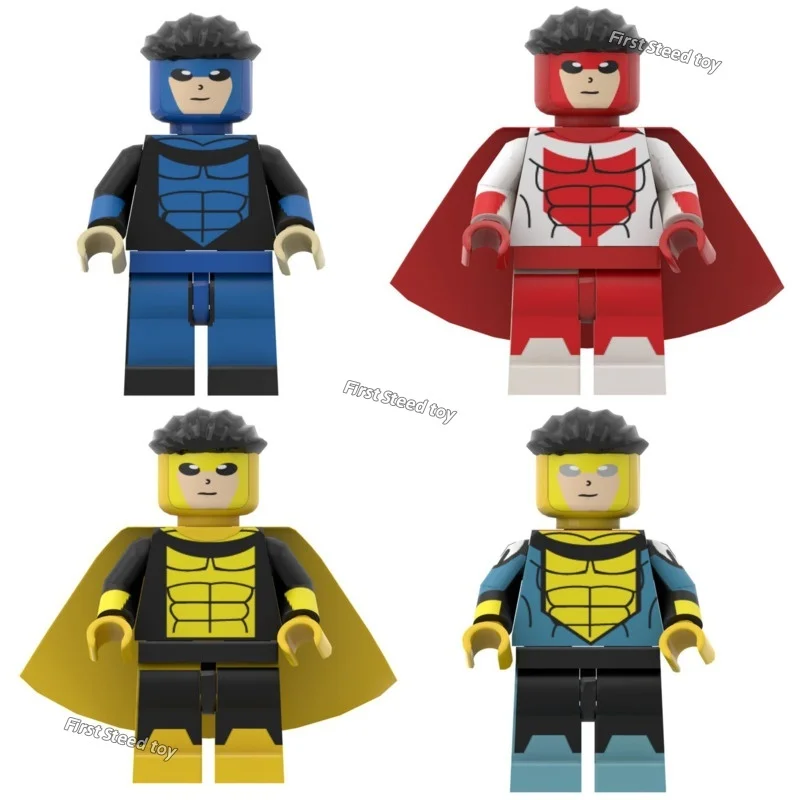 

New Anime Invincible Building Block Model Toy Mark Character Ornaments Collection Building Block Model Toy For Kid Gift