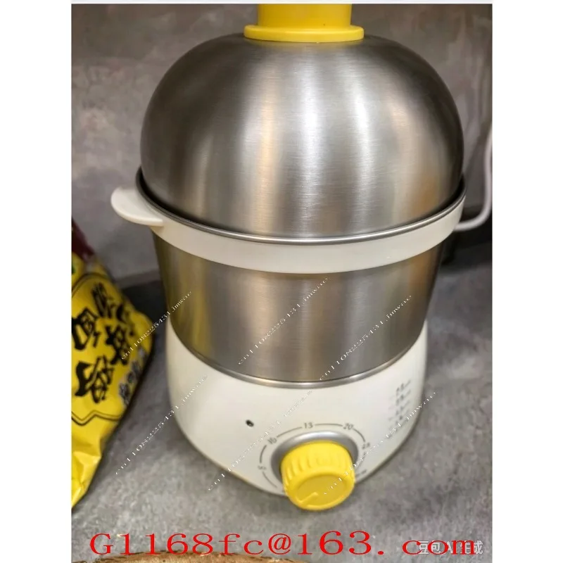 Automatic Power-off Household Mini Egg Steamer, Double-layer Breakfast Stainless Steel Timing Device, Parts