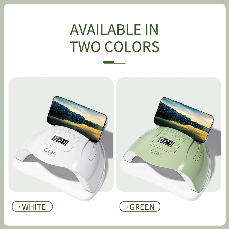 Lámpara de uñas UV/LED de 120W, máquina de fototerapia de uñas, doble fuente de luz, lámpara de uñas UV para mujeres y niñas, arte de uñas, uso DIY