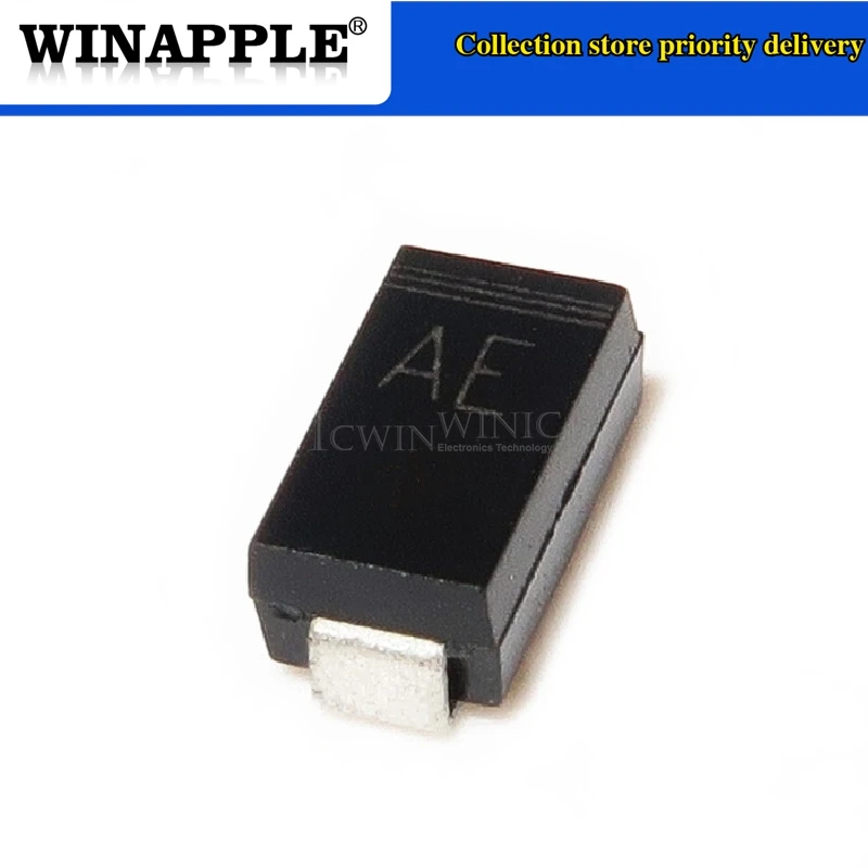 5pcs/lot SMAJ5.0A AE BYS10-45 BYS045 1N5817 SS12 B240A-13-F B240A DO-214AC