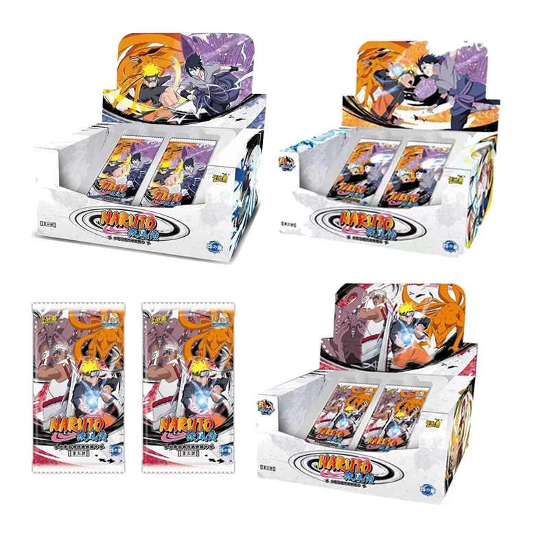 Wholesales Naruto Collection Cards Kayou Naruto All Chapters Chapter Of Fighting 1box Tier3 Wave1/2/3/4 Anime Playing Cards