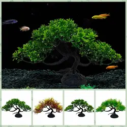 Plastic Artificial Pine Tree Underwater Plant Water Grass Simulated Plant Fish Tank Landscaping