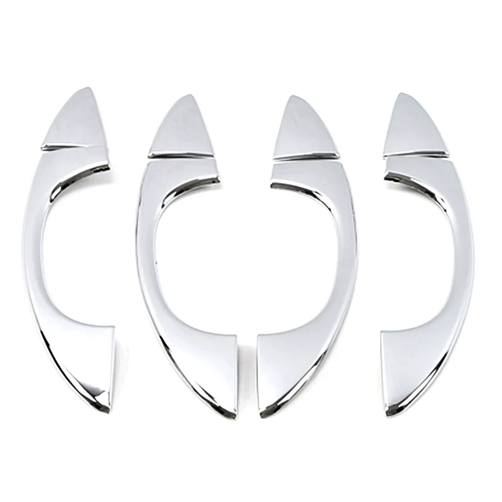 For Volkswagen VW T-ROC Atlas Teramont 2017-2021 Chrome Exterior Side Door Handle Cover Moulding Trim Frame For Skoda Octavia