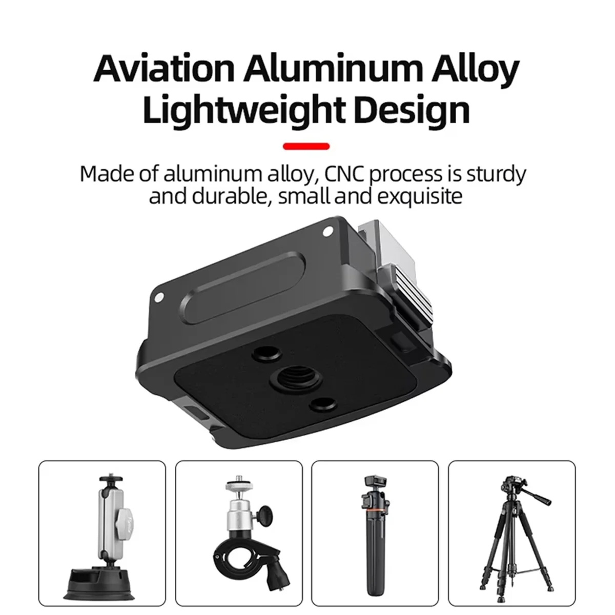 Base de carregamento para dji osmo bolso 3 câmera 1/4 adaptador de montagem conector suporte fixo acessório de liberação rápida