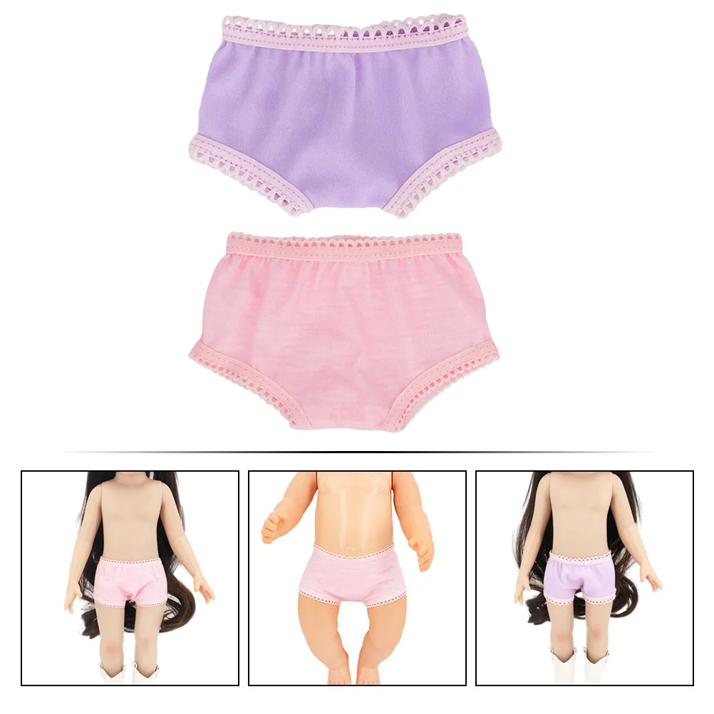 2 Pcs 18-inch Accessories Toy Clothes Bottoming Shorts Baby Panties Toys Adjustable Underpants for