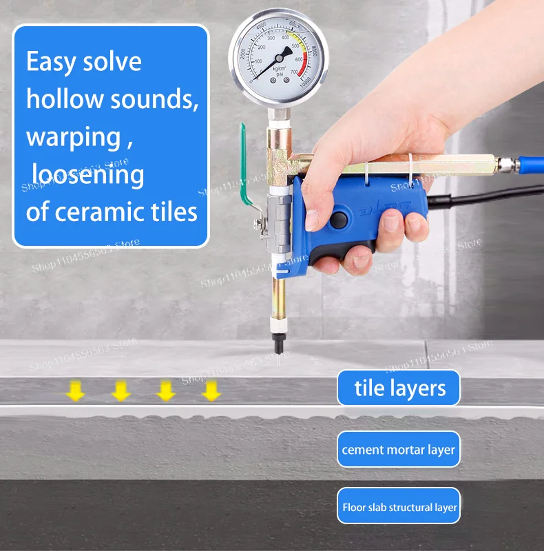 Tile grouting machine Drum tile glue injection machine 1.8 mm small hole grouting repair