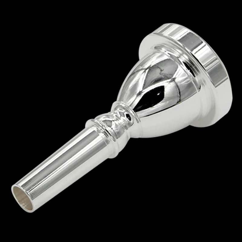 Large Mouth Large Holding Mouthpiece TUBA Mouthpiece Silver Plated Bass Large Mouthpiece