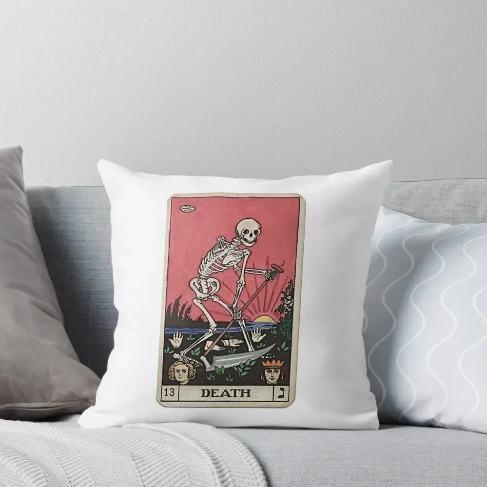 

Death Tarot Throw Pillow pillowcases for sofa cushions Christmas s Covers Christmas Pillows autumn pillowcase pillow