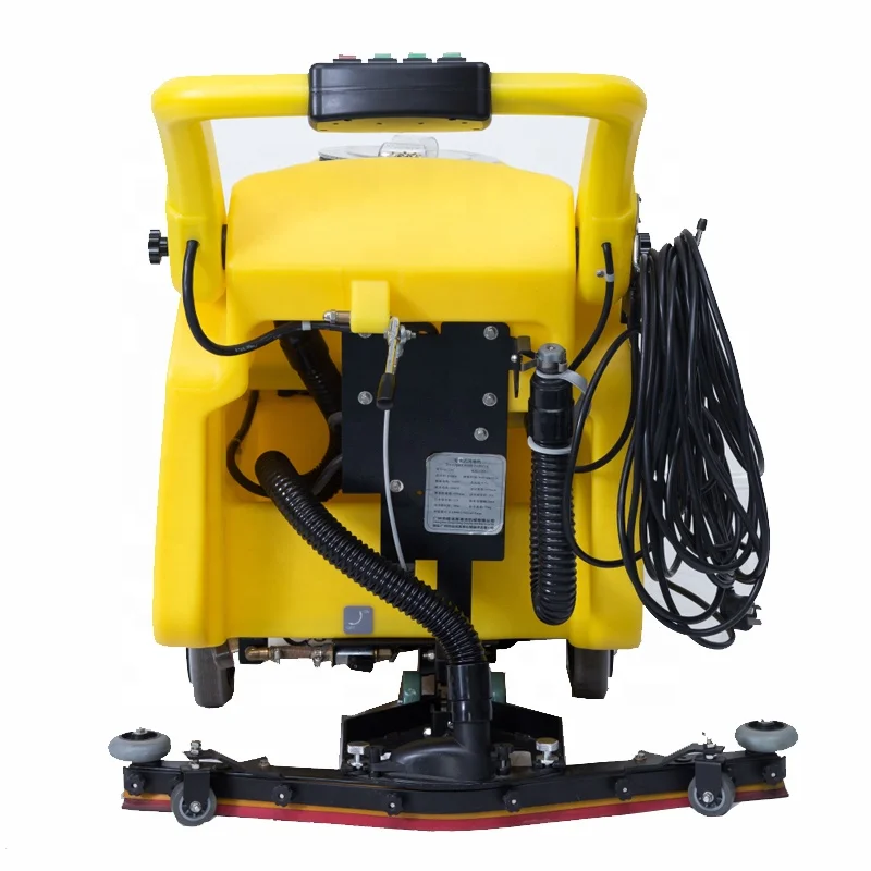 SC3AC Import Motor Retractable Wheels Single Brush 17 Inch Cable One Adjustable Height Handle Floor Scrubber Burnisher Machine