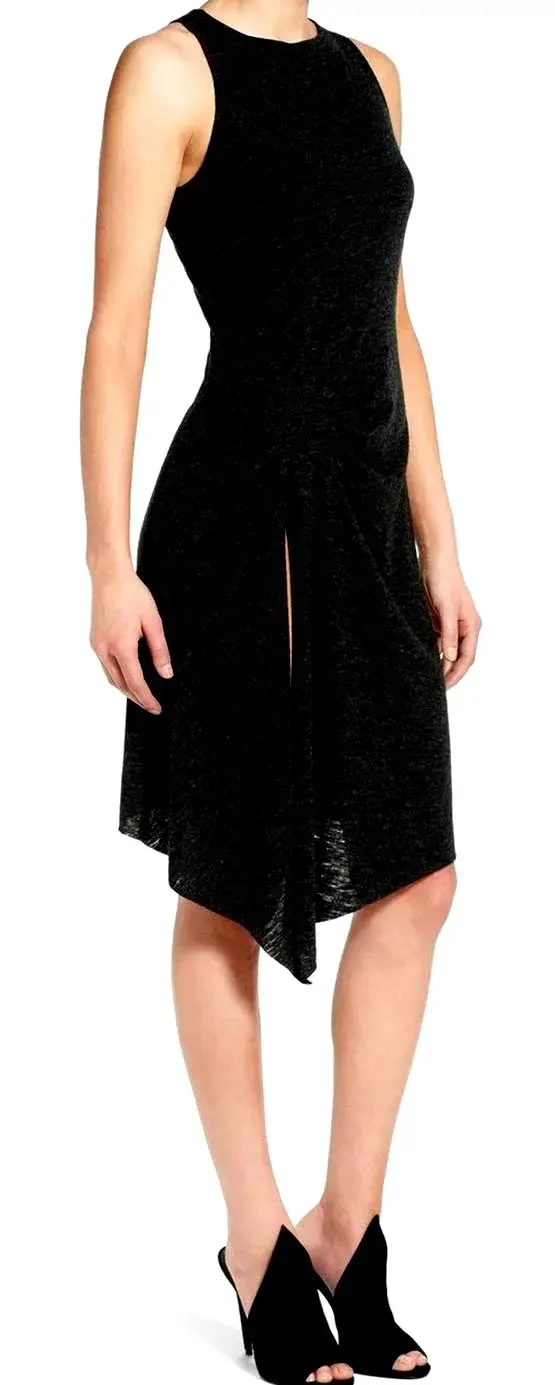 กระโปรงทรงเอวสูงสไตล์อเมริกันย้อนยุค จับจีบ แต่งผ่าด้านข้าง สีพื้นเรียบง่าย สไตล์สตรีท ดีไซน์ทันสมัย