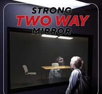 300x400x3MM Acrylic (PMMA) 2-Way/See-Thru Mirror for Infinity/Illusion/Smart/Surveillance Mirrors Plexiglass Sheet