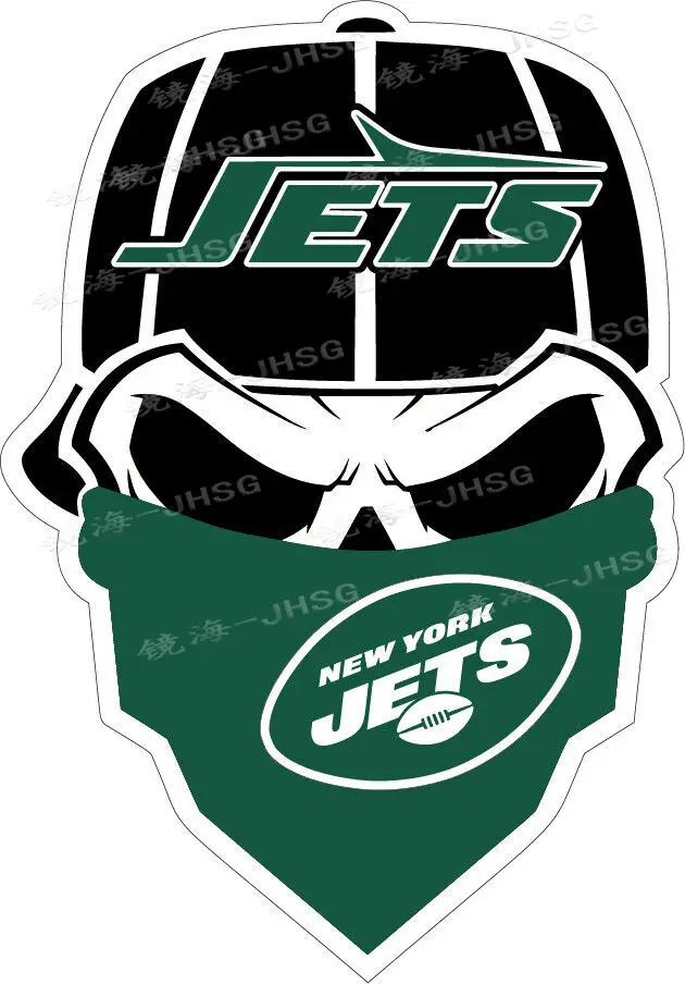 

New York Jet Skull Vinyl Decal~Car Stickers - Suitable for Walls, Perforated Panels, Helmets, Vehicle Exterior Accessories