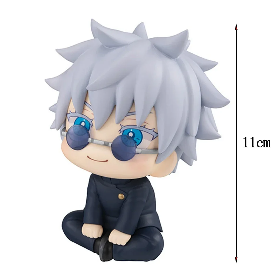 Figurka Anime Cute Fushiguro Toji Jujutsu Kaisen figurka Gojo Satoru wersja Q lalka Geto Suguru statua 10cm Model z pcv zabawki