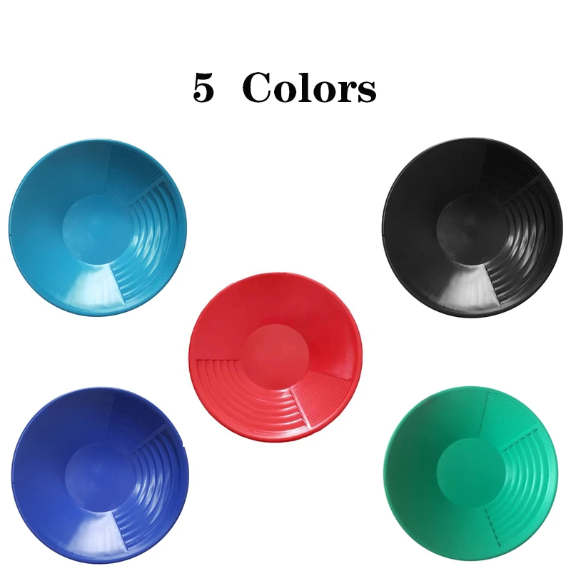 15 Inch Plastic Wash Gold Pan Basin Nugget Mining Dredging Prospecting for Sand Gold Mining Manual Wash Gold Panning Equipment