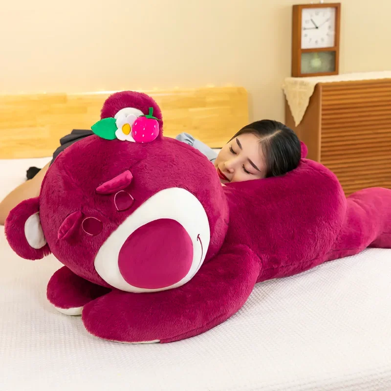 90 centimetri Anime Toy Story Lots-o-Huggin Orso Peluche Kawaii Sdraiato Dormire Lotso Orso Peluche Morbido Peluche Bambola Cuscino Regalo Di Compleanno