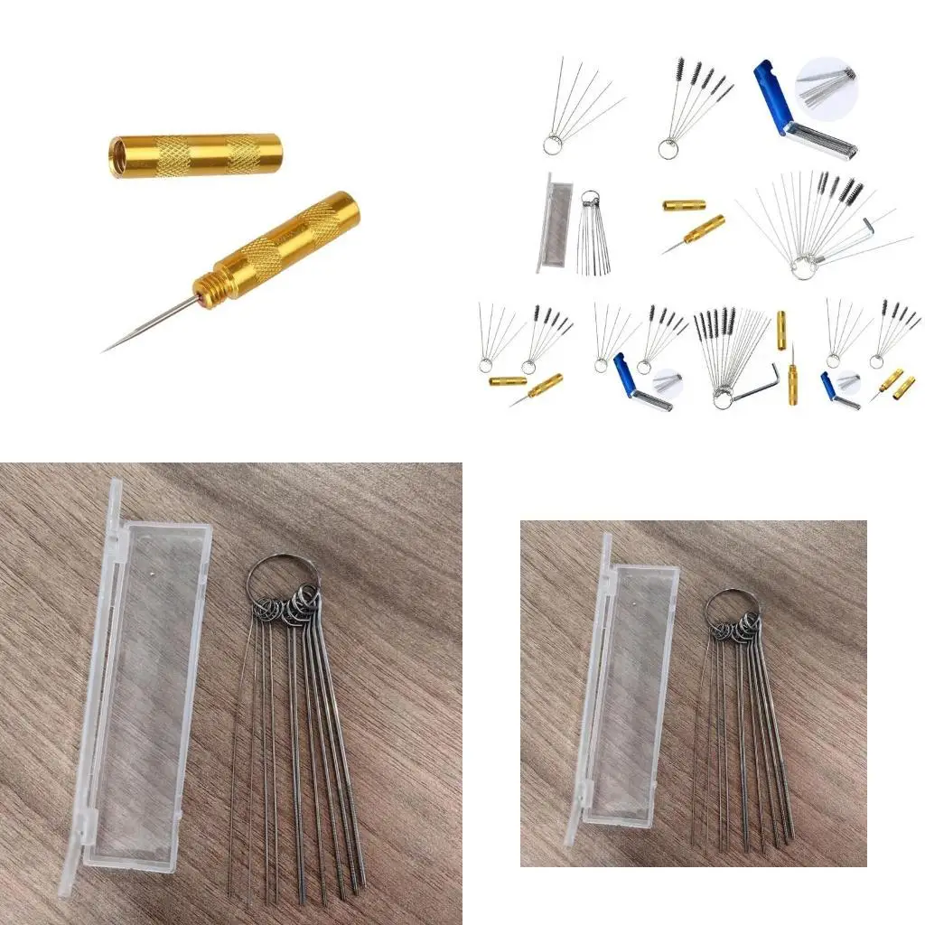 

R9UF Cleaning Tools Essential Needle & Brush Wrench Carburetor Cleaner