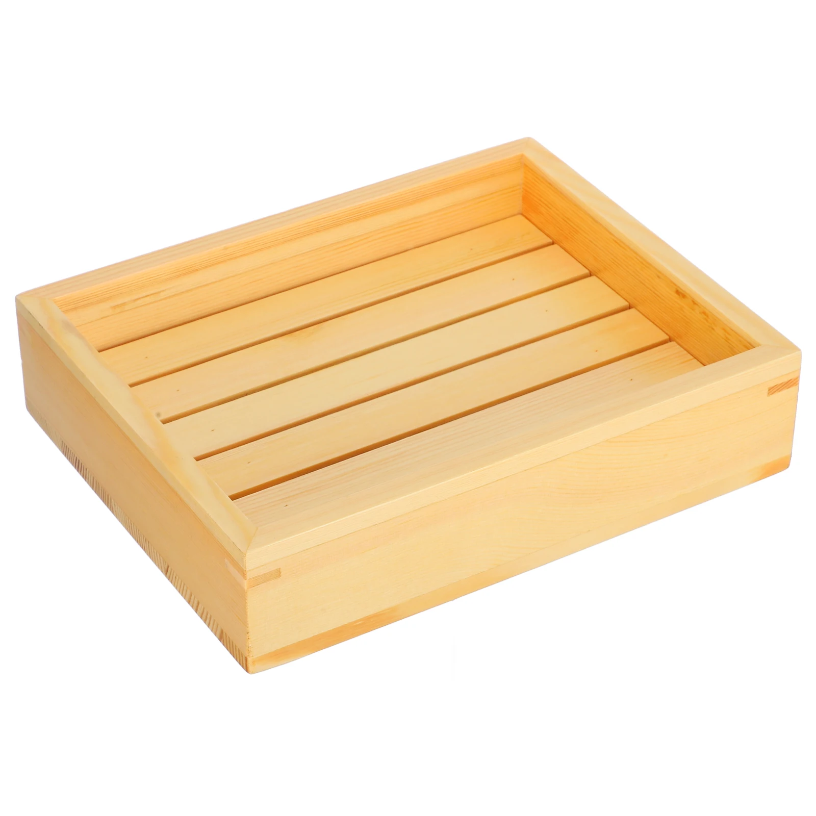 

Wooden Sashimi Serving Tray Japanese Style Food Display Dish Practical Salmon Plate Decorative Storage Tray Multi Functional