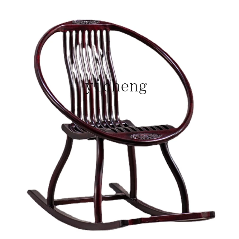 Xl Rosewood African Pterocarpus Santalinus Leisure Lounge Chair for Leisure Living Room Lunch Break Chair