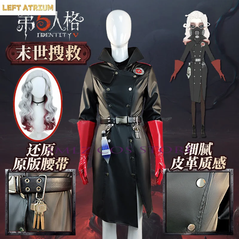 Costume de cosplay Ada Mesmer Psychologue de Game Identity V, uniforme de sauveteuse, robe, perruque, tenue de fête pour femme