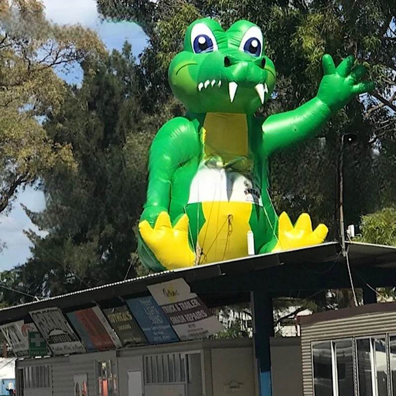 inflatable crocodile Green giant , ocean activities inflatable crocodile cartoon advertising balloon customization