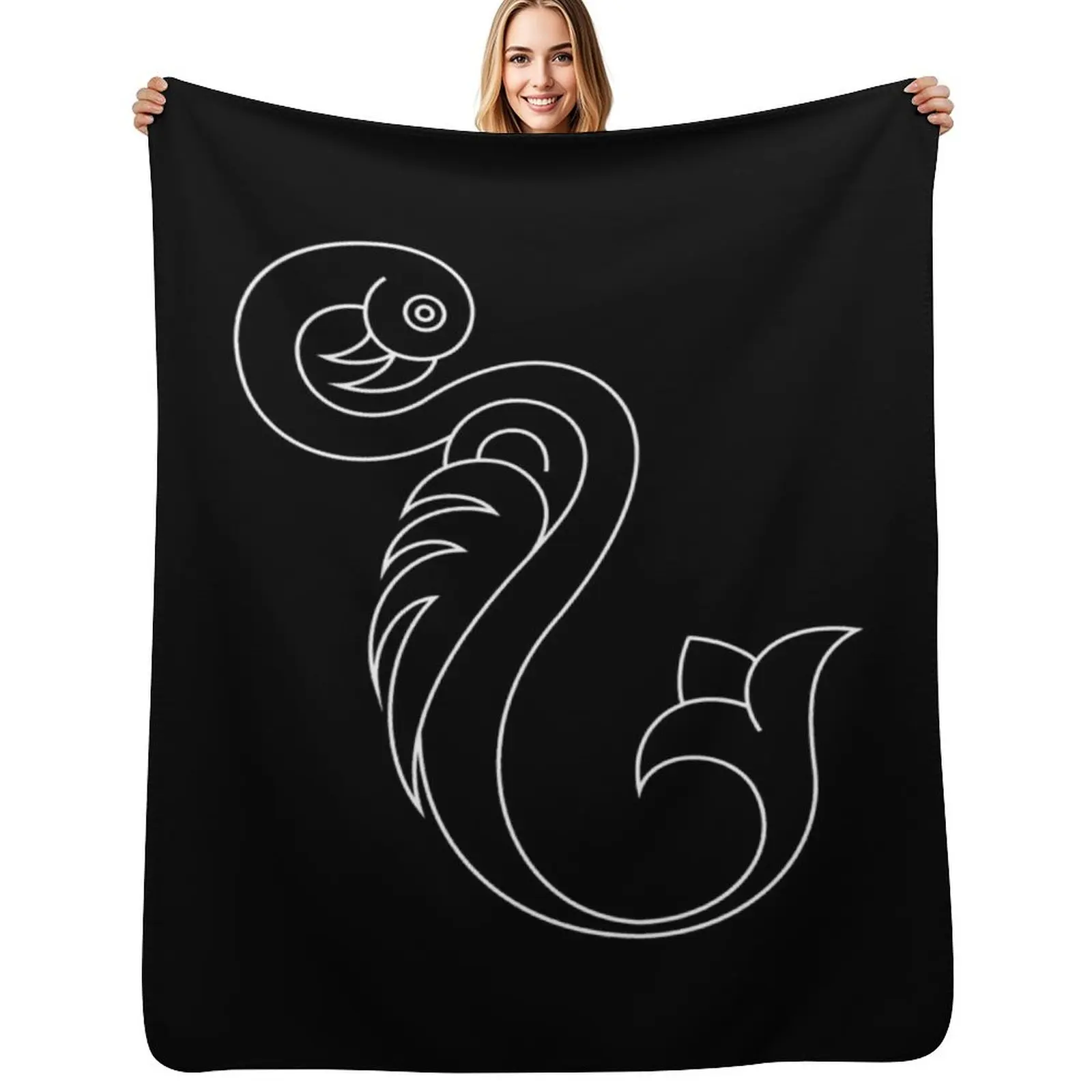 Armenian Letter N Throw Blanket Easy Care Comfortable Blanket for Couch