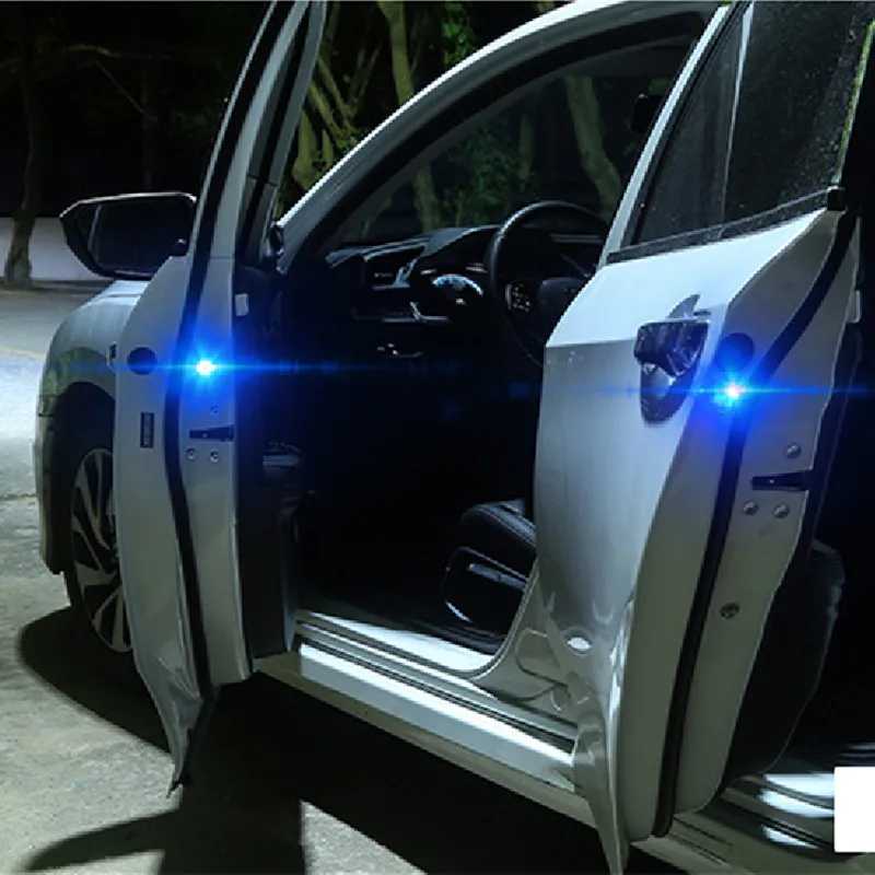 2pcs Magnetic Wireless 5LED Door Open Warning Anti-Collision Light for Hyundai IX35 IX45 IX25 I20 I30 Sonata, Verna, Solaris view 3