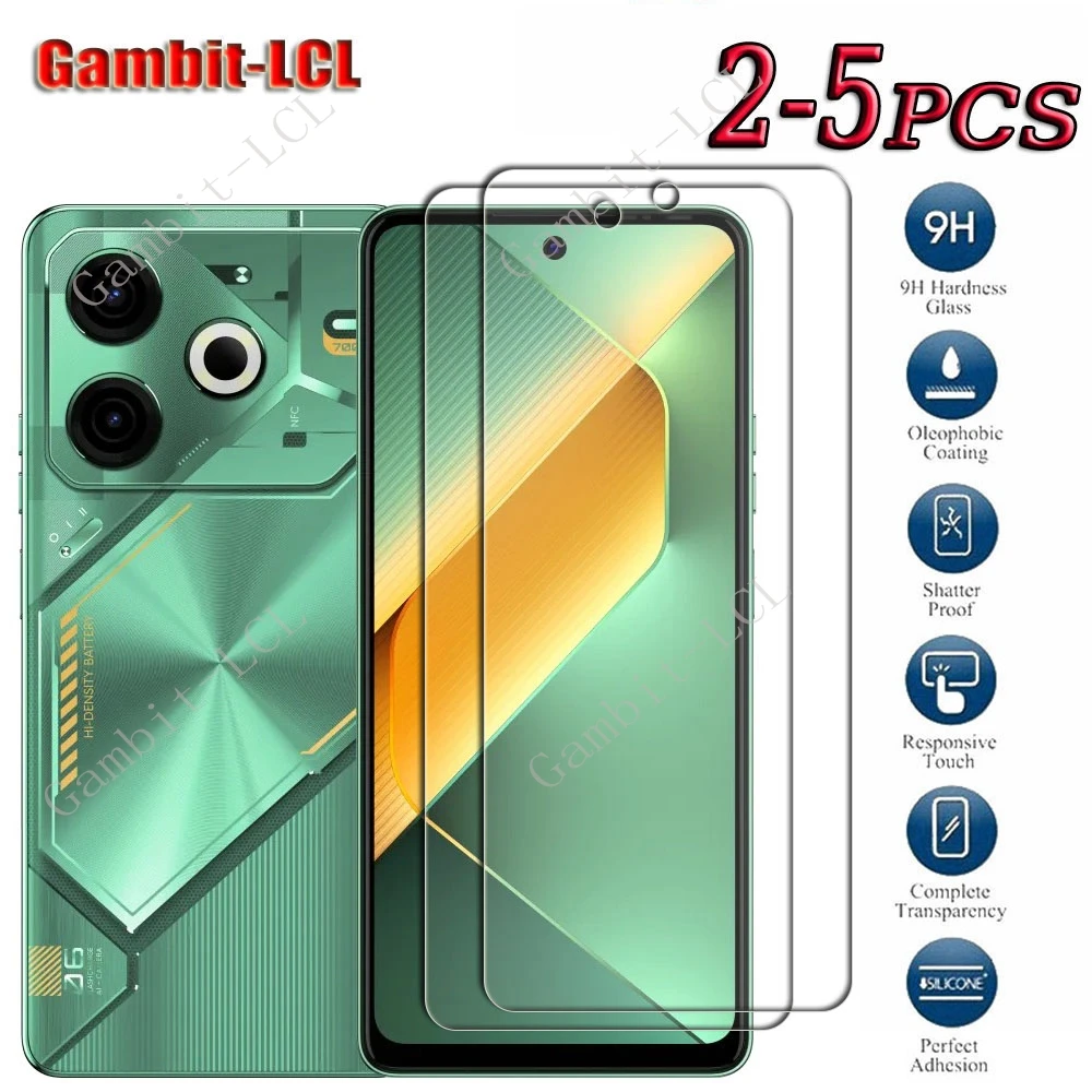 9H HD Original Tempered Glass For Tecno Pova 6 Neo 6.78