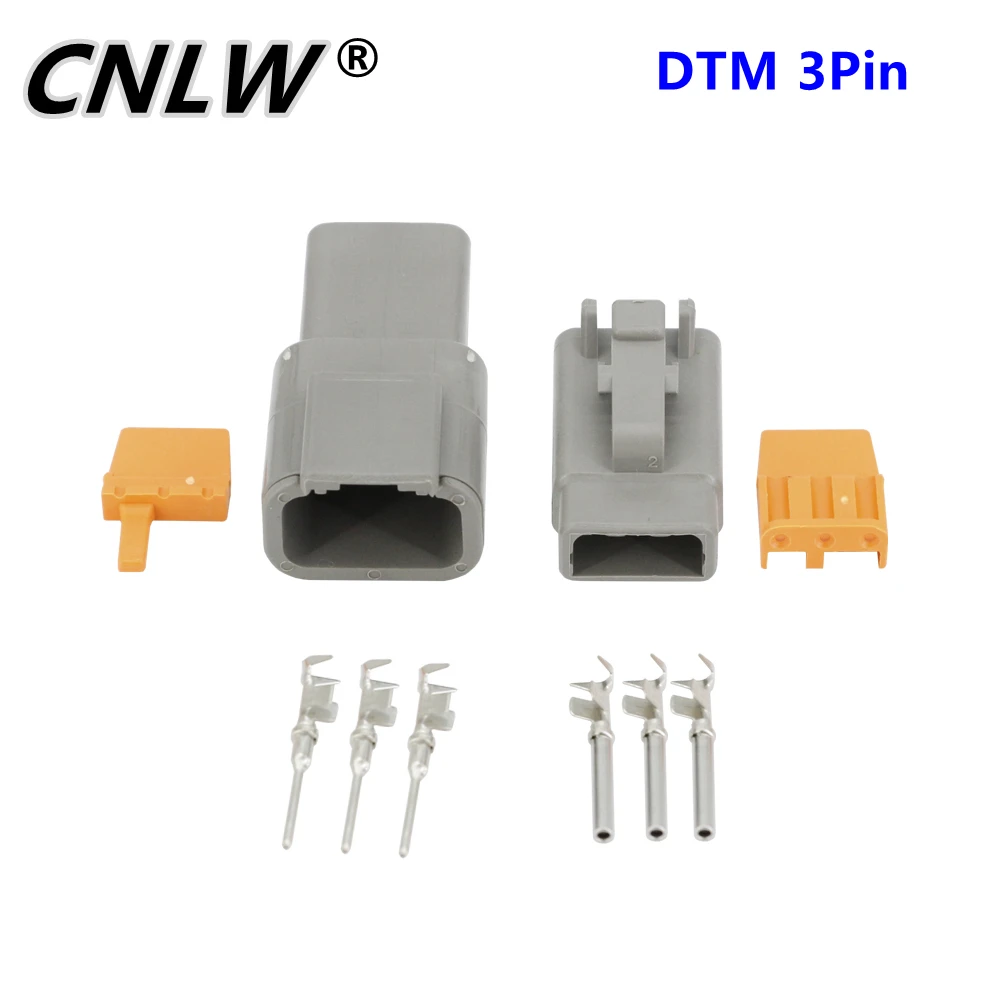 

DTM 3 Pin automotive connectors waterproof connector with terminal DTM04-3P/DTM06-3S