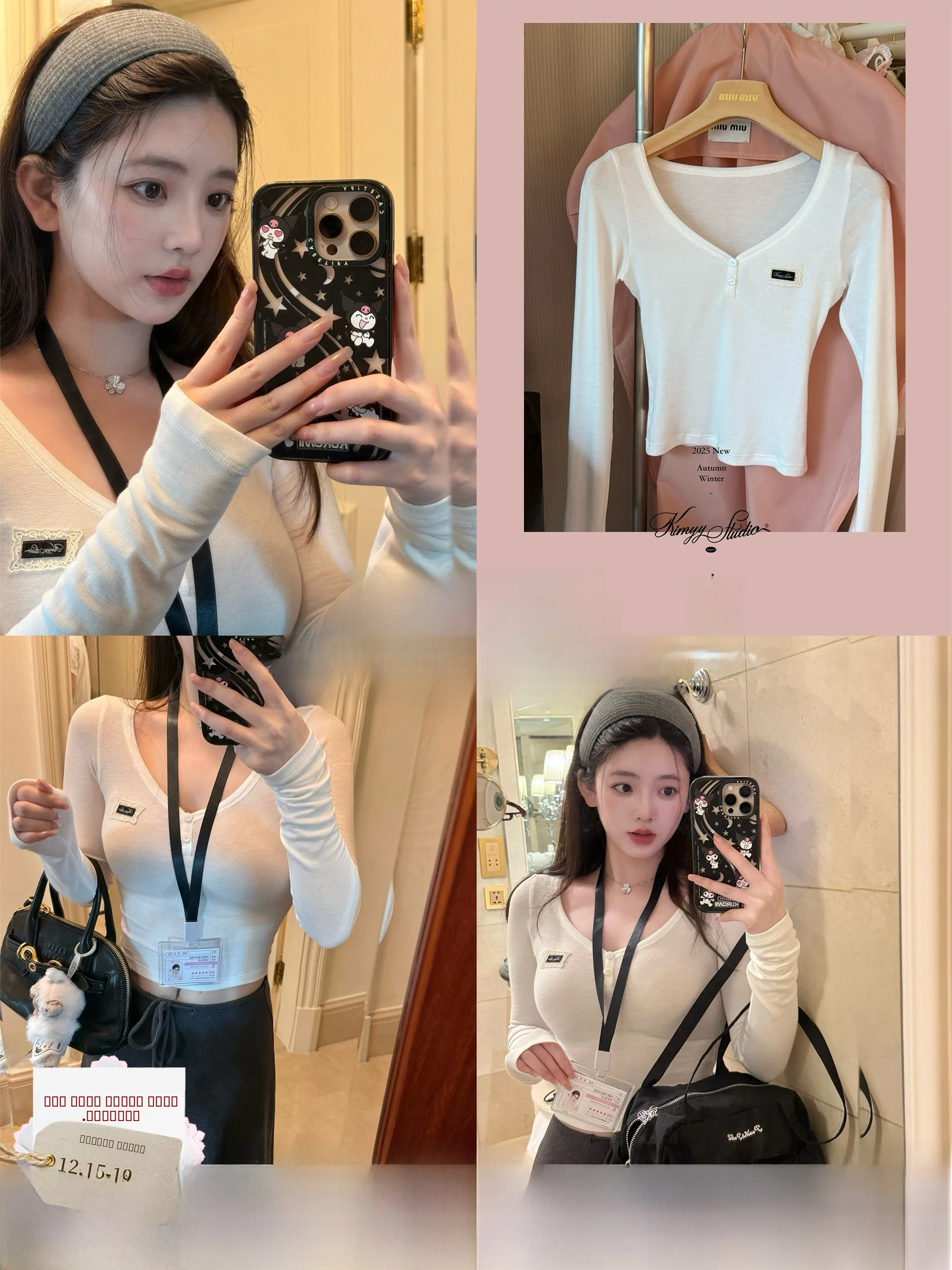 

KIMYY Lightweight Loose Fit Long Sve T-irt Daily Wear Comfortable Base Layer Top Women's Faion Elastic Polyester Blend