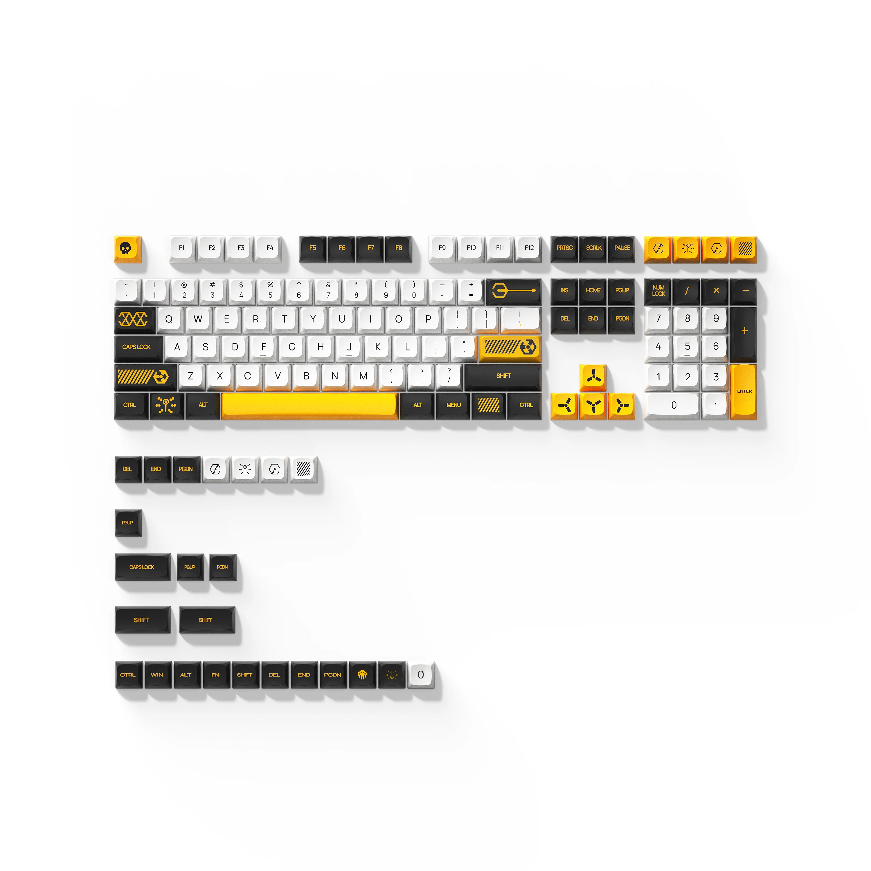 

Mechanical keyboard keycap PBT hot sublimation full five-sided blackout small set of customized theme