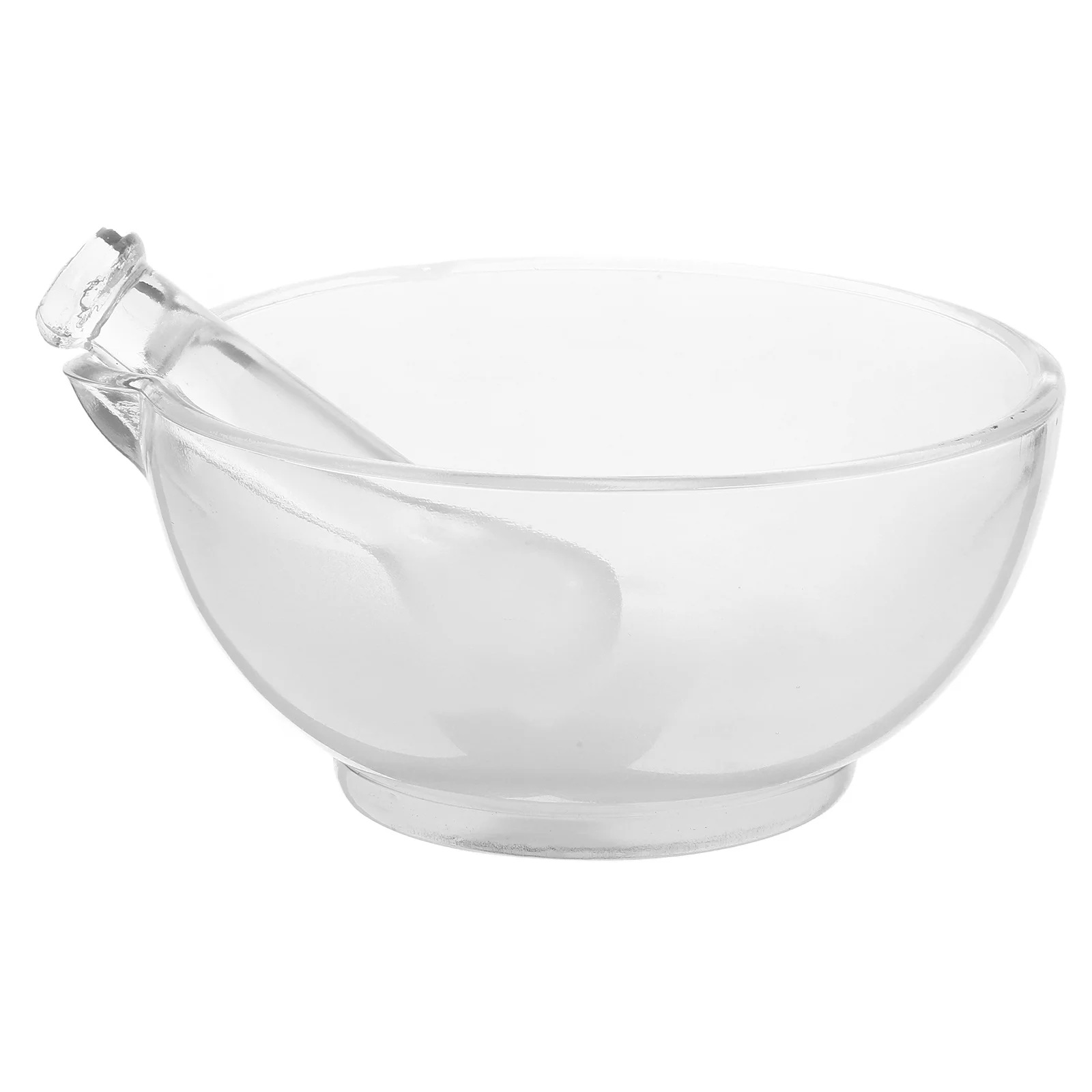 1Set Lab Pestle Glass Bowl Set Non Slip Base Heavy Duty Grinding Tool Kitchen Glass Bowl and Pestle Lab Bowls Labs Supplies
