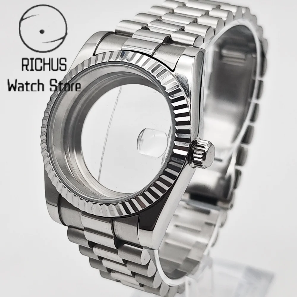 RICHUS 36mm/39mm Sapphire Glass Case Suitable For NH35 NH36 ETA2824 2836 Miyota8215 PT5000 Movement Watch Accessories