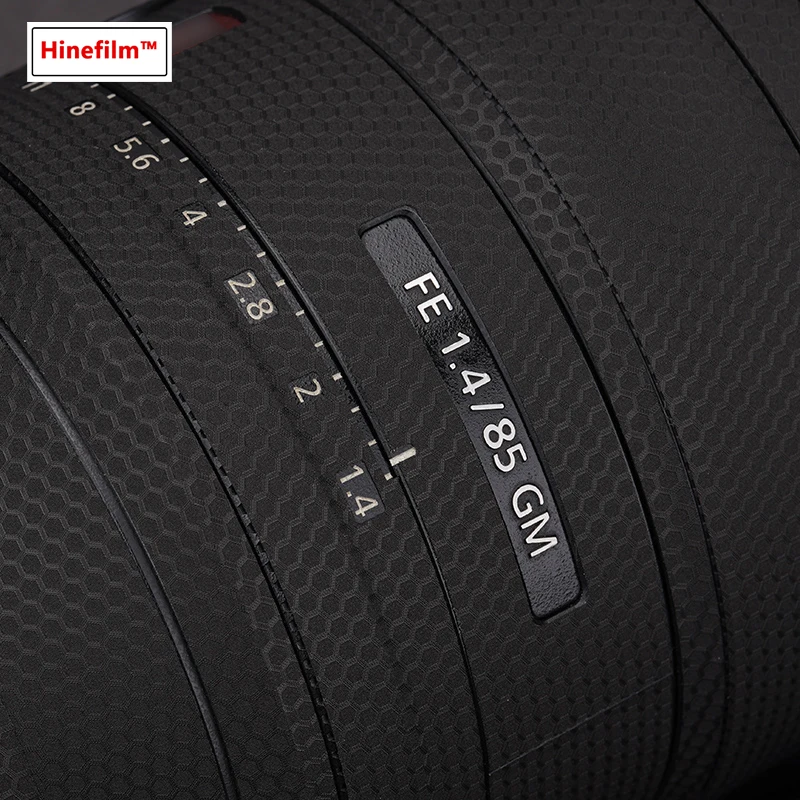 Hinefilm pele para sony fe 85mm f1.4gm gen 1 lente decalque pele fe85 f1.4 lente adesivo sel85f14gm envoltório 85gm pele 85 1.4 envoltório 85 f1.4