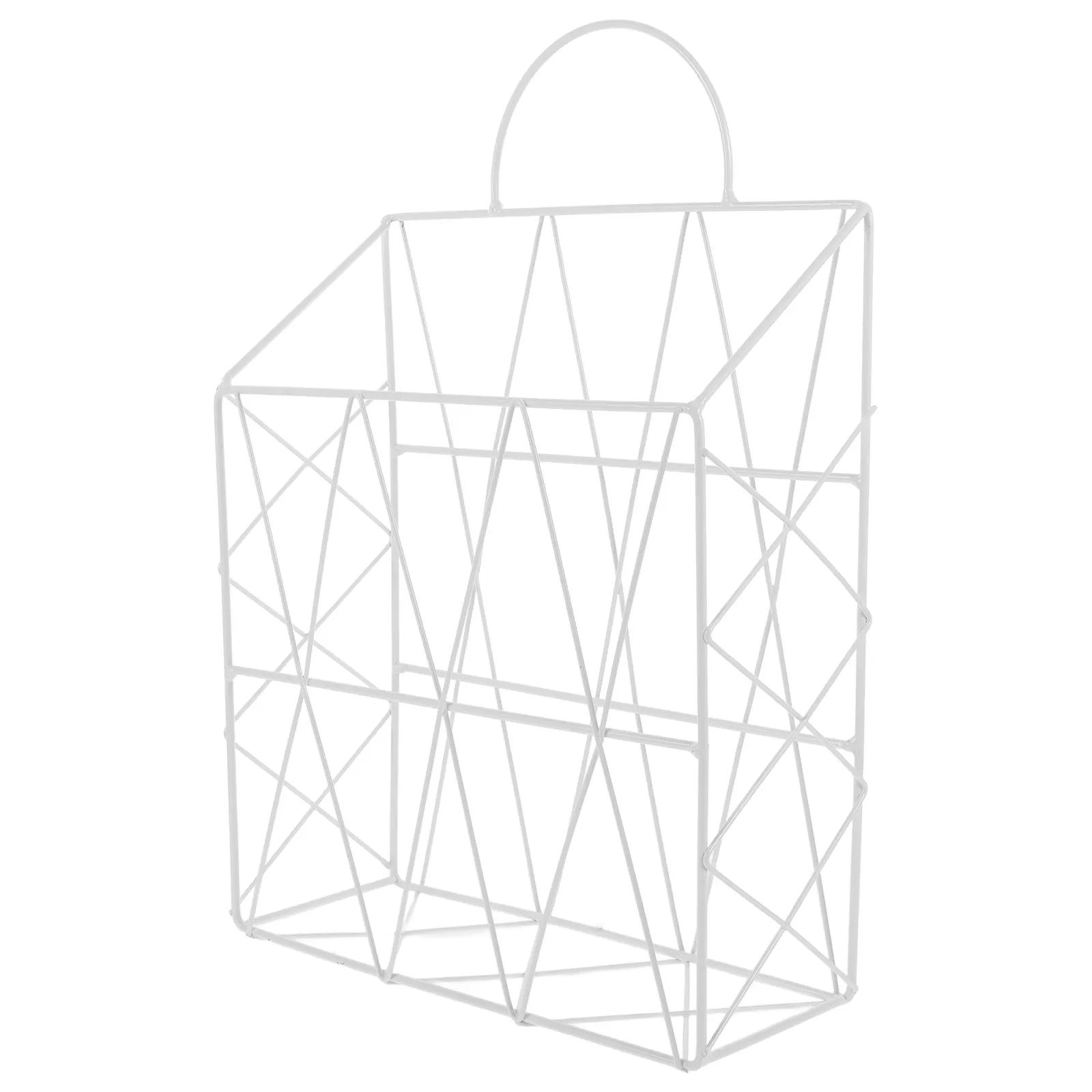 

Exquisite Iron Wall Hanging Book Holder Space Saving Magazine Rack for Home Office Kitchen Bathroom Decorative Newspaper Wall