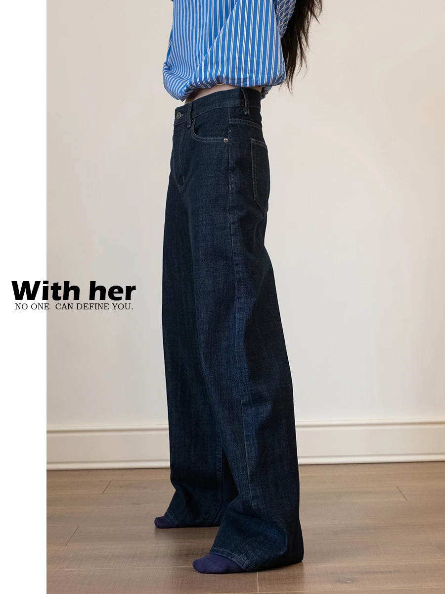 

Классические оригинальные цветные тяжелые джинсовые женские прямые джинсы в стиле ретро с высокой талией, хлопковые длинные брюки, коврик Sle