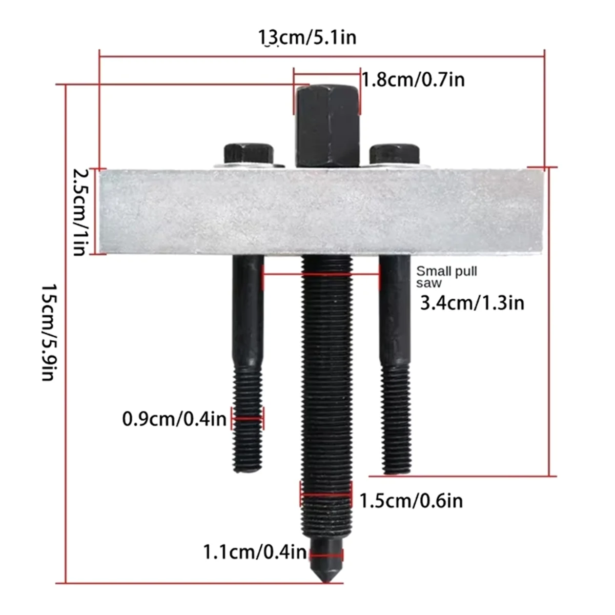 

TCP-oCrankshaft Belt Pulley Removal Tool Fan Impeller Puller Motor Steering Wheel Brake Bearing Extractor for Car Repair