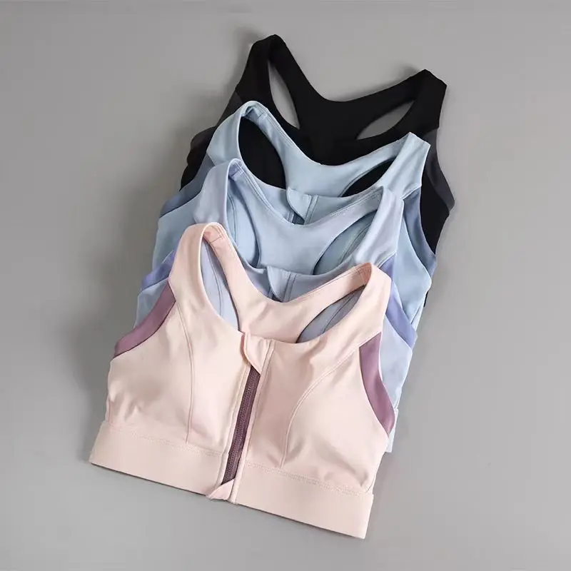 Reggiseno sportivo traspirante da donna, imbottito antiurto, ad alto impatto, palestra, corsa, fitness, doppio strato, reggiseno sportivo per yoga senza cuciture