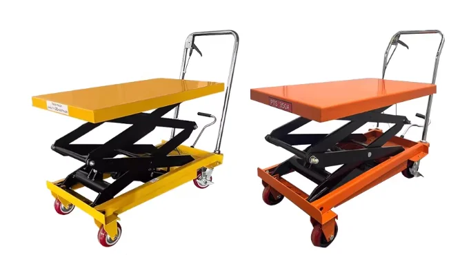 for-JIN YANG HU Miniature Lifting Platform Truck, Mobile Manual Hydraulic Lifting Platform Truck Customization Supported#