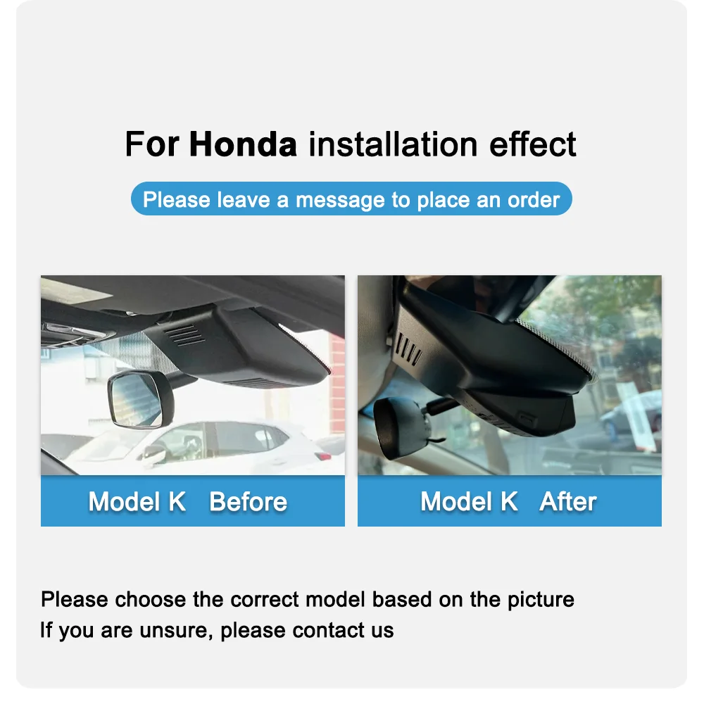 For Honda Inspire 2019-2022 Front and Rear 4K Dash Cam for Car Camera Recorder Dashcam WIFI Car Dvr Recording Devices