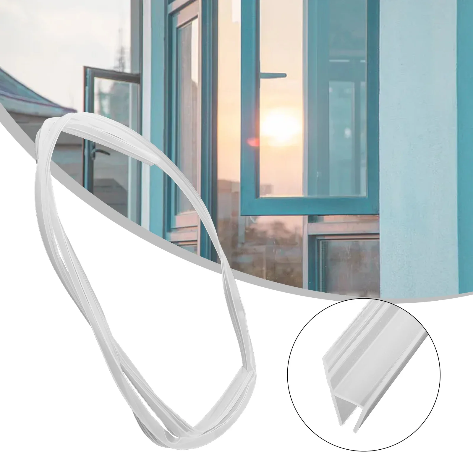 

Prevent Insects and Airflow with this Flexible Silicone Rubber Seal Strip Suitable for 10mm/12mm Glass 2M Length