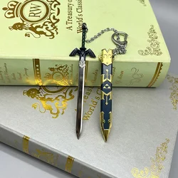 12cm Master Sword Link LoZ Game Merchandise Metal Weapon Model Keychain Home Ornament Collection Crafts Toys for Boy Accessories