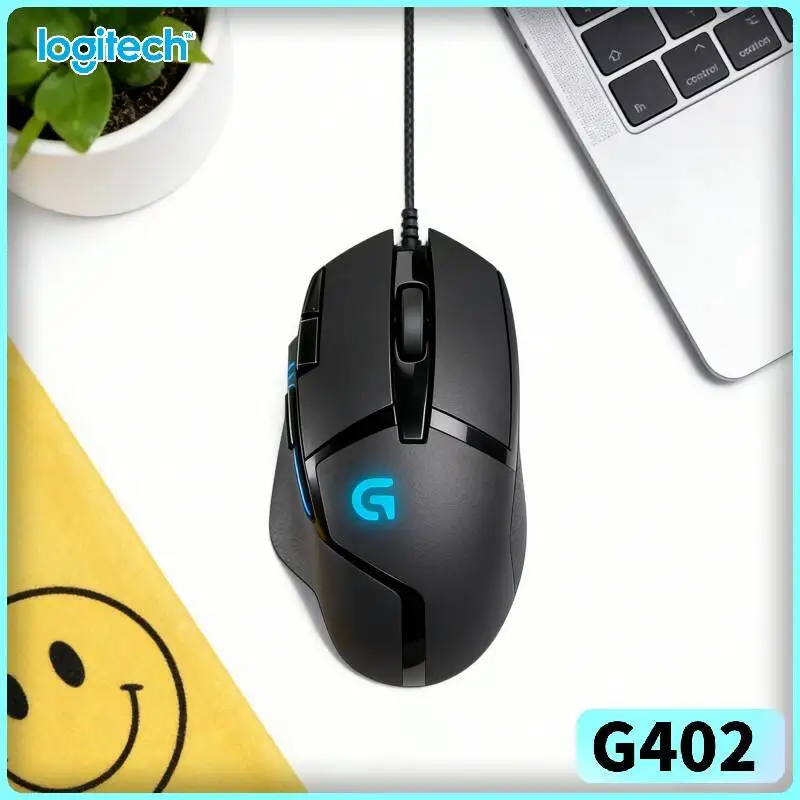 

Wired Logitech G402 Hyperion Fury Mouse, Low-Latency, Rubber Grips for Stable Control in Games G102/G203/M100R