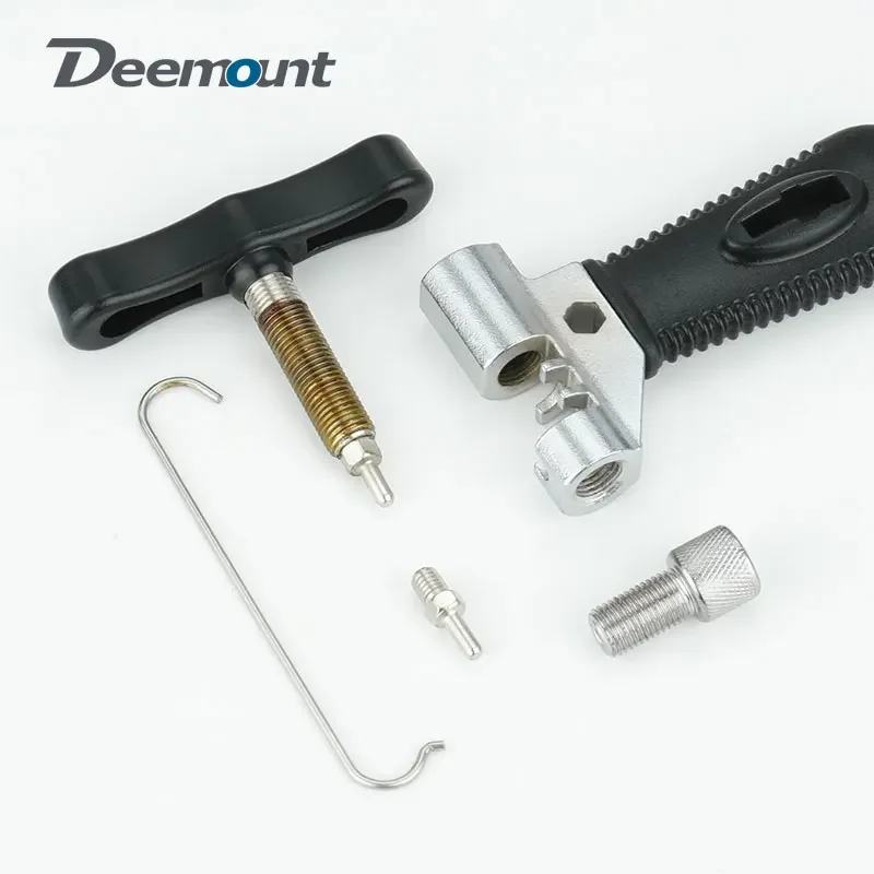 Deemount Bike Chain Breaker W/ Spare Pin N Hook Single 6/7/8/9/10/11/12 Speed Chain Install Disassembly Tool