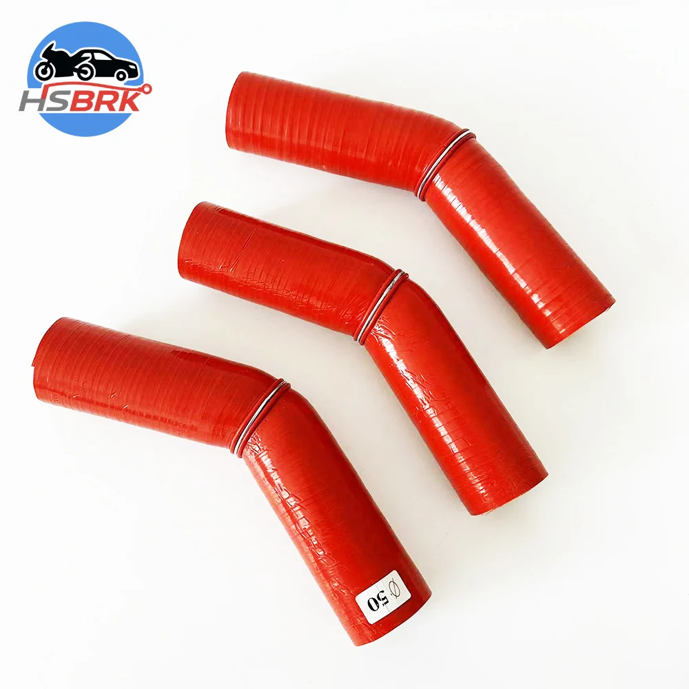 45 Degree Constant Diameter Silicone Tube 150mm ID 50-110mm Automotive Turbo Mechanical Pipeline Connector