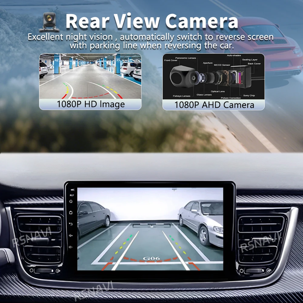 Android 16 Carplay Auto For Kia RIO Stonic YB 2016 2017 2018 2019 2020 2021 2022 Car Radio GPS Multimedia Video Player Stereo BT