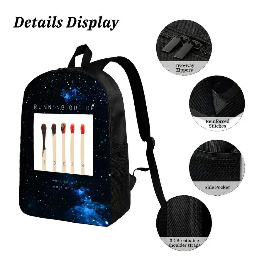 

Large Capacity Waterproof Casual Backpack With Galaxy Print Adjustable Shoulder Straps For Men