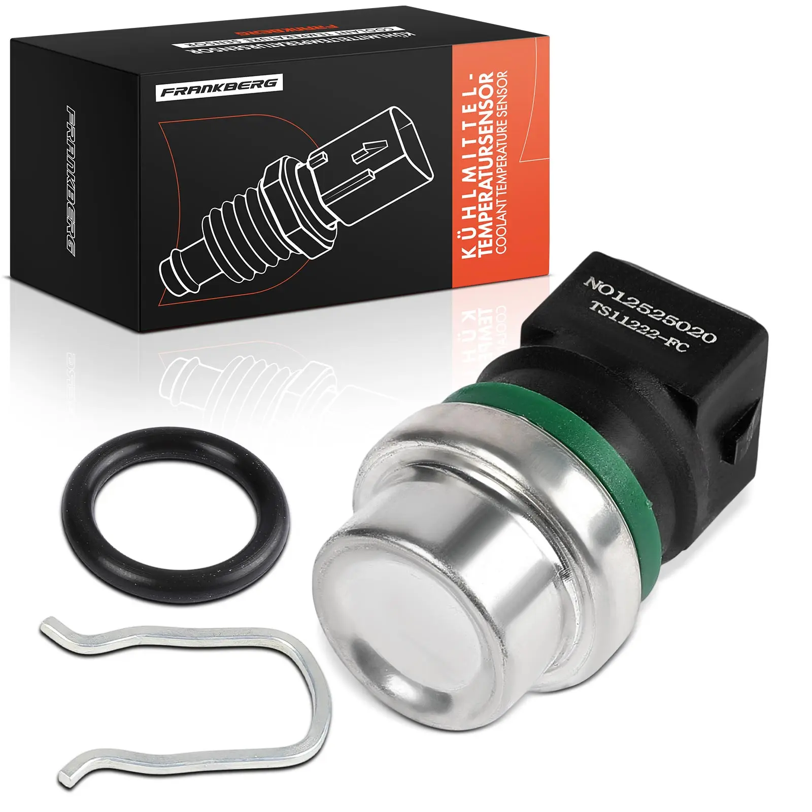 Frankberg 1x Sensor Koelvloeistoftemperatuur voor VW Golf III 1H Polo Seat Ibiza II Skoda Fabia I 357919501B 357919501 680155 1T1222